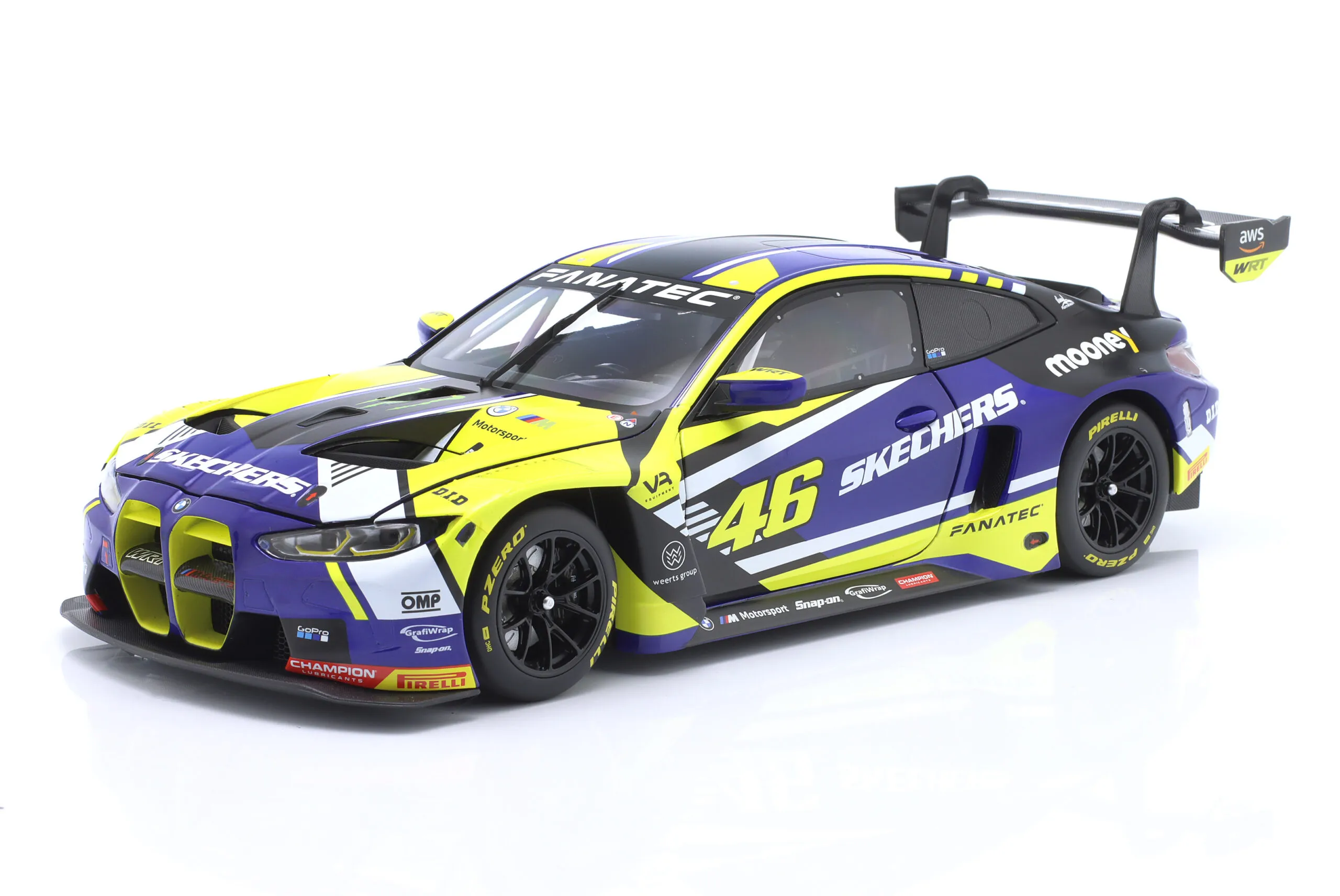 BMW M4 GT3 #46 Presentation Car 2023 WRT Valentino Rossi 1:18 Minichamps – Bild 2