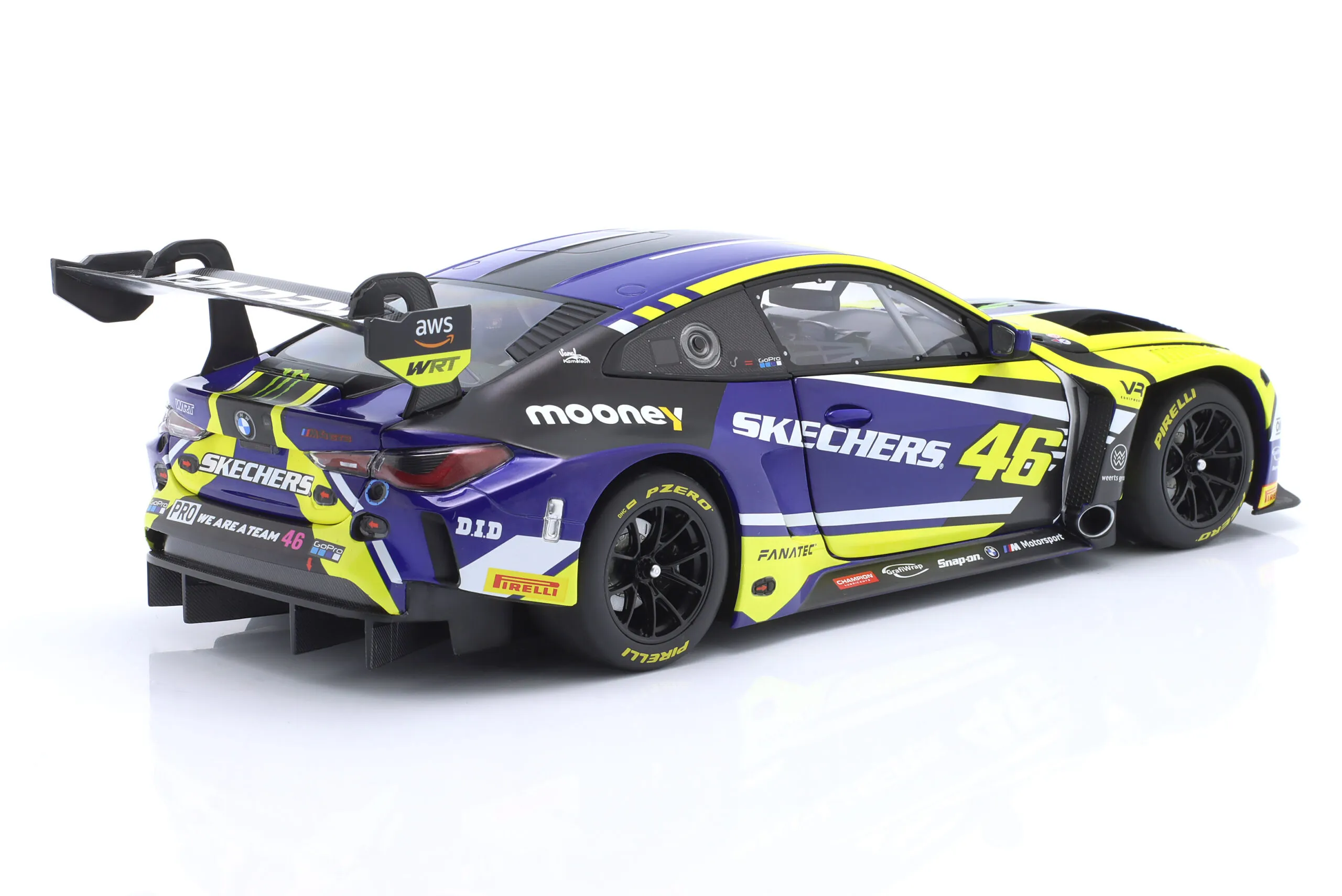 BMW M4 GT3 #46 Presentation Car 2023 WRT Valentino Rossi 1:18 Minichamps – Bild 3