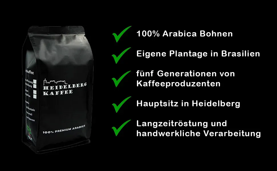 HEIDELBERG KAFFEE ESPRESSO 250g – Ganze Bohnen – Bild 4